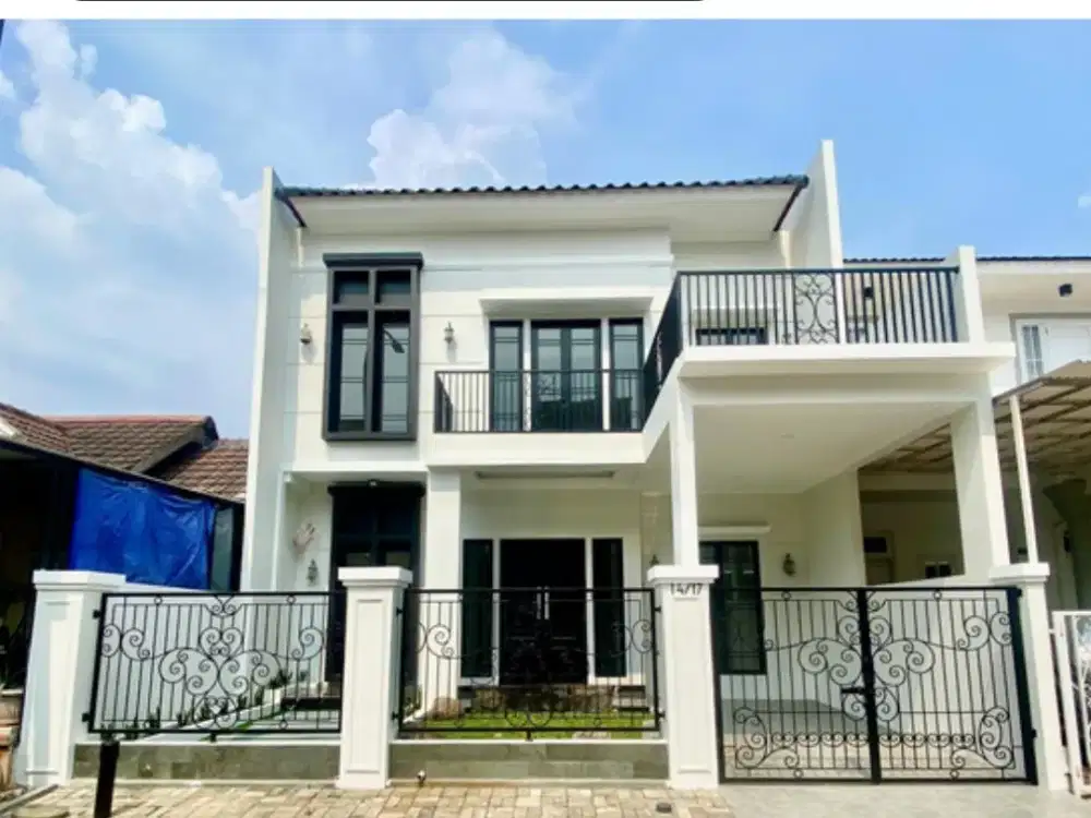 RUMAH BARU CANTIK DAN ELEGAN DENGAN TAMAN DAN RUANGAN LUAS YANG BIKIN NYAMAN