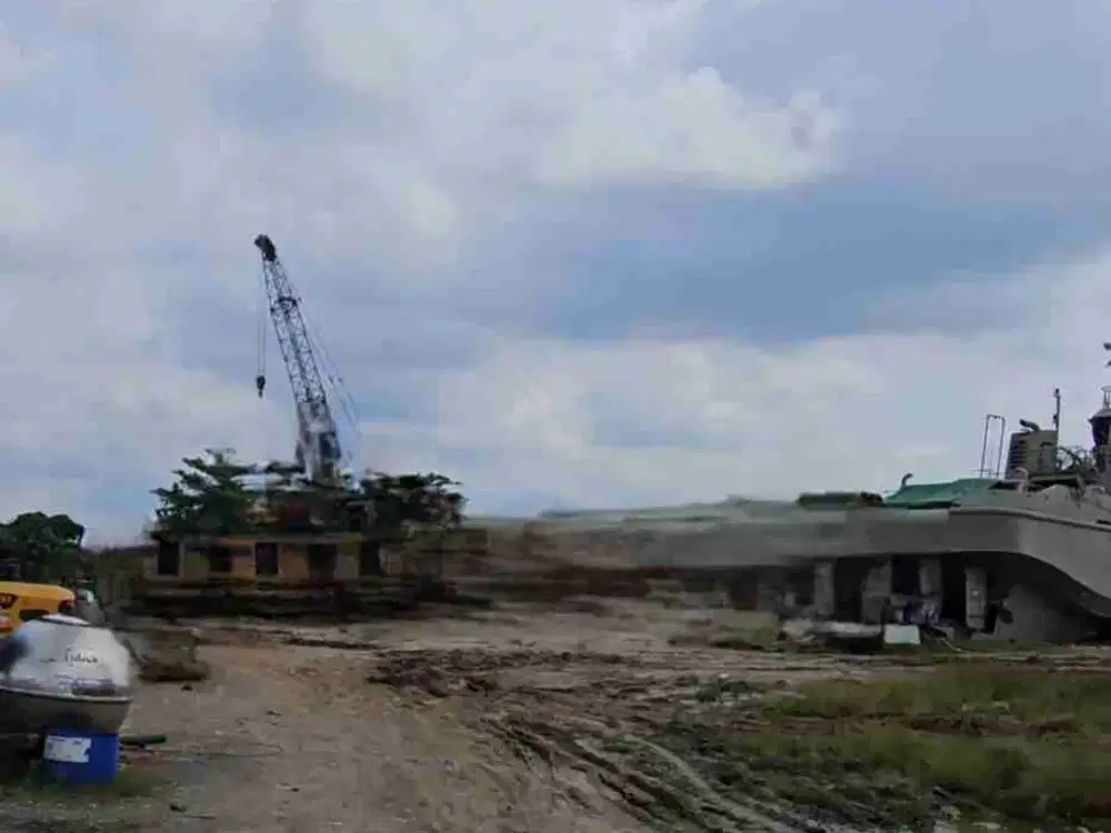 Tanah Strategis Samarinda Pinggir Sungai Cocok Untuk Jetty dan Workshop