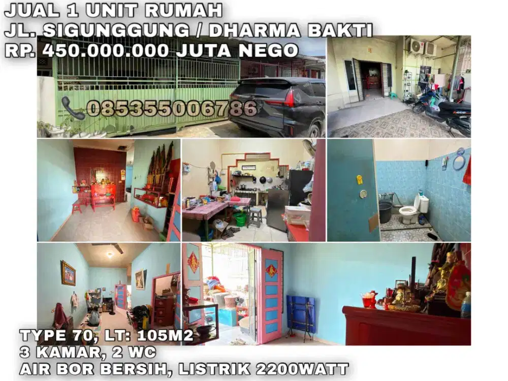 Jual rumah dharma bakti sigunggung dekat sekolah dharma loka