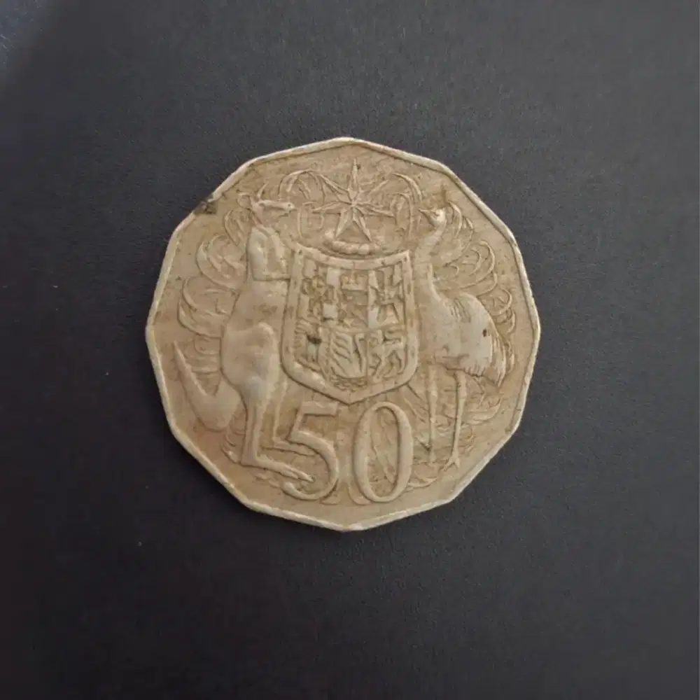 Koin 50 Sen Australia 1980