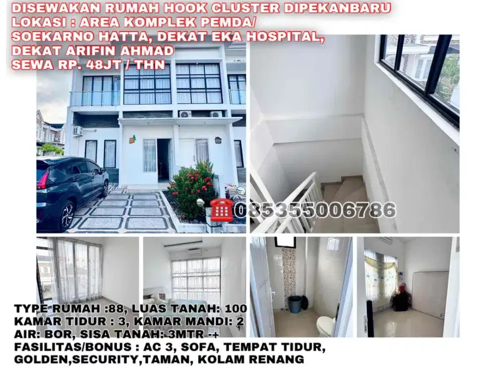 disewa rumah hook cluster jl.soekarno hatta