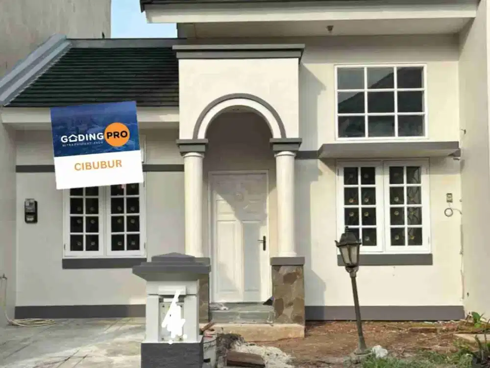 Dijual cepat rumah baru selesai renov di kota wisata Cibubur dalam cluster sejuk adem ayem