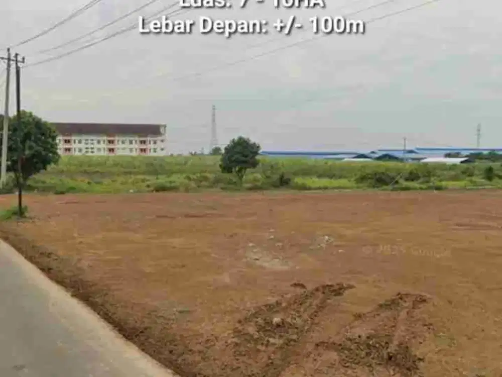 DIJUAL TANAH INDUSTRI JEPARA, LUAS 7 - 10 HEKTAR, LINGKUNGAN PABRIK DI PECANGAAN