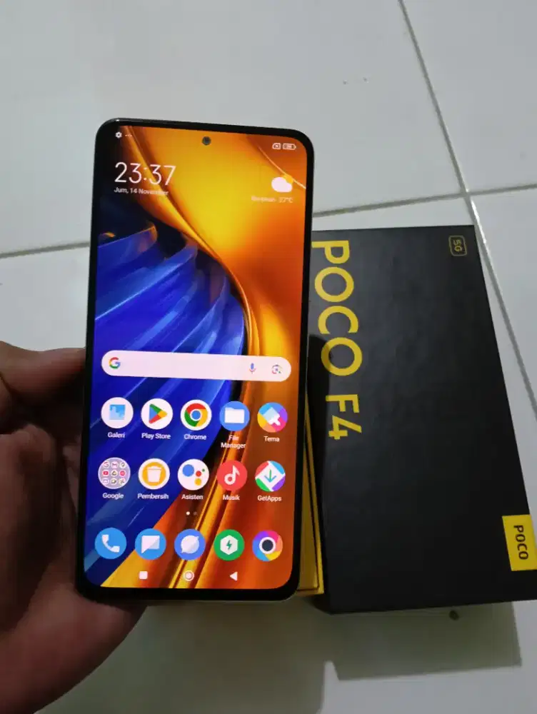 Poco f4 5g ram 8/256gb fullset ori