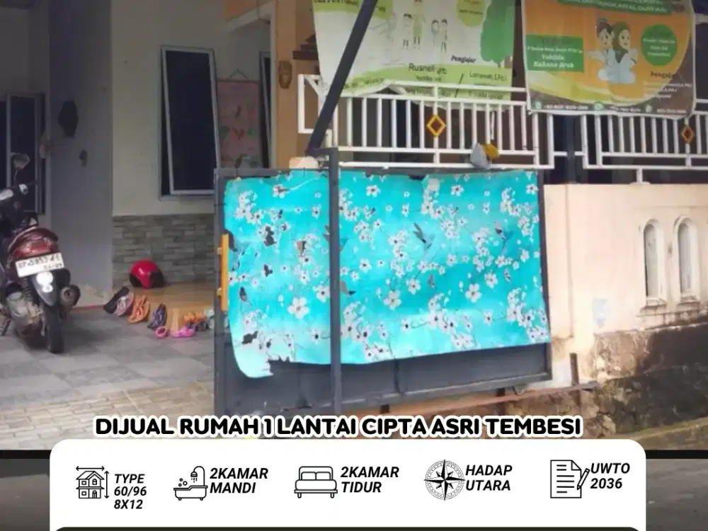 dijual cepat rumah cipta asri tembesi