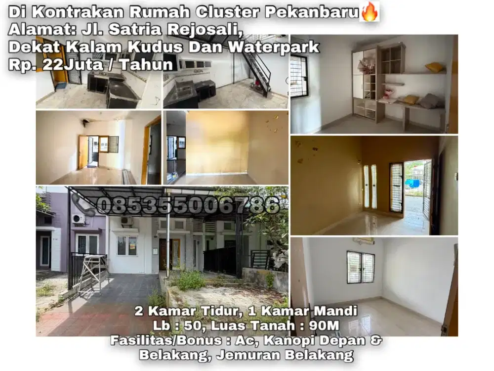 Di kontrakan rumah cluster alamat: Jl. Satria Rejosari