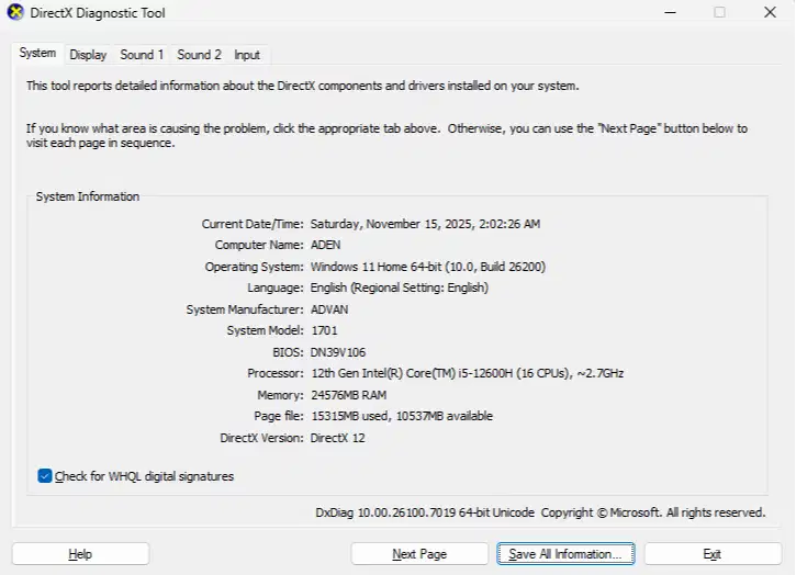 Advan WorkPlus Intel Core I5 Ram 24 Gb