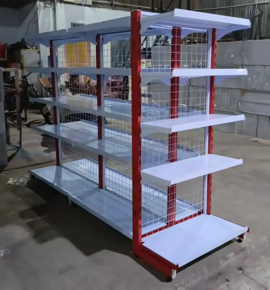 Rak minimarket buat warung makin cantik
