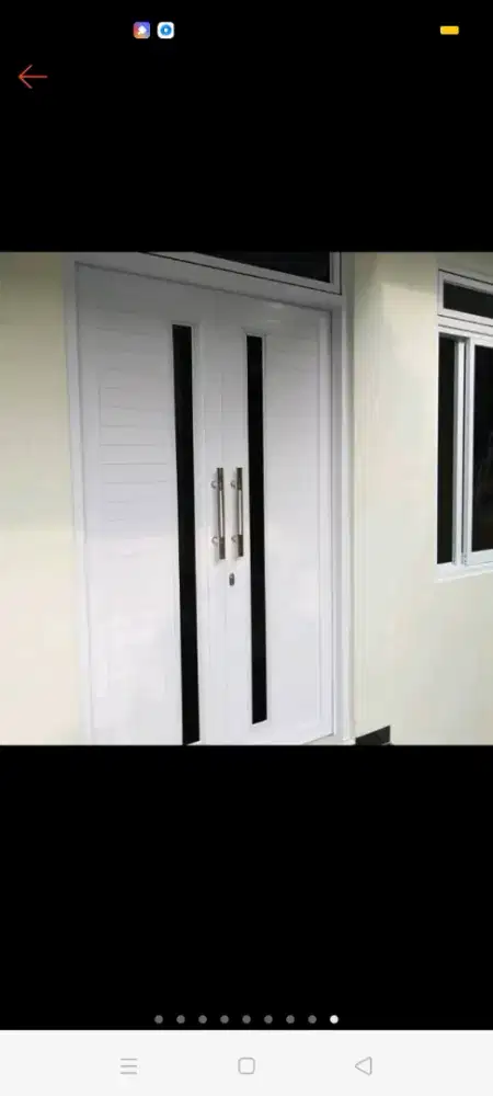 Jual kusen pintu satu dan pintu dua dari bahan aluminium dan kayu