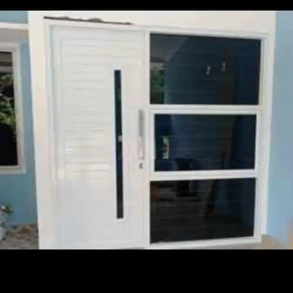 Jual kusen pintu satu dan pintu dua dari bahan aluminium dan kayu