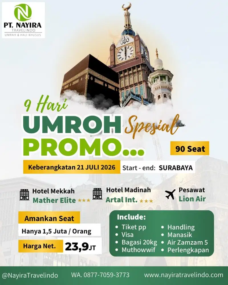 Umrah Promo 9 Hari