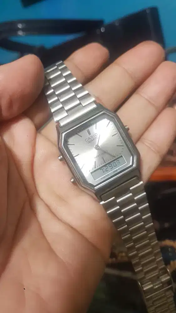 jam casio kotak analog off