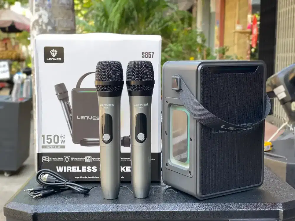 KTV LENYES S857 WIRELESS SPEAKER UNTUK KARAOKE