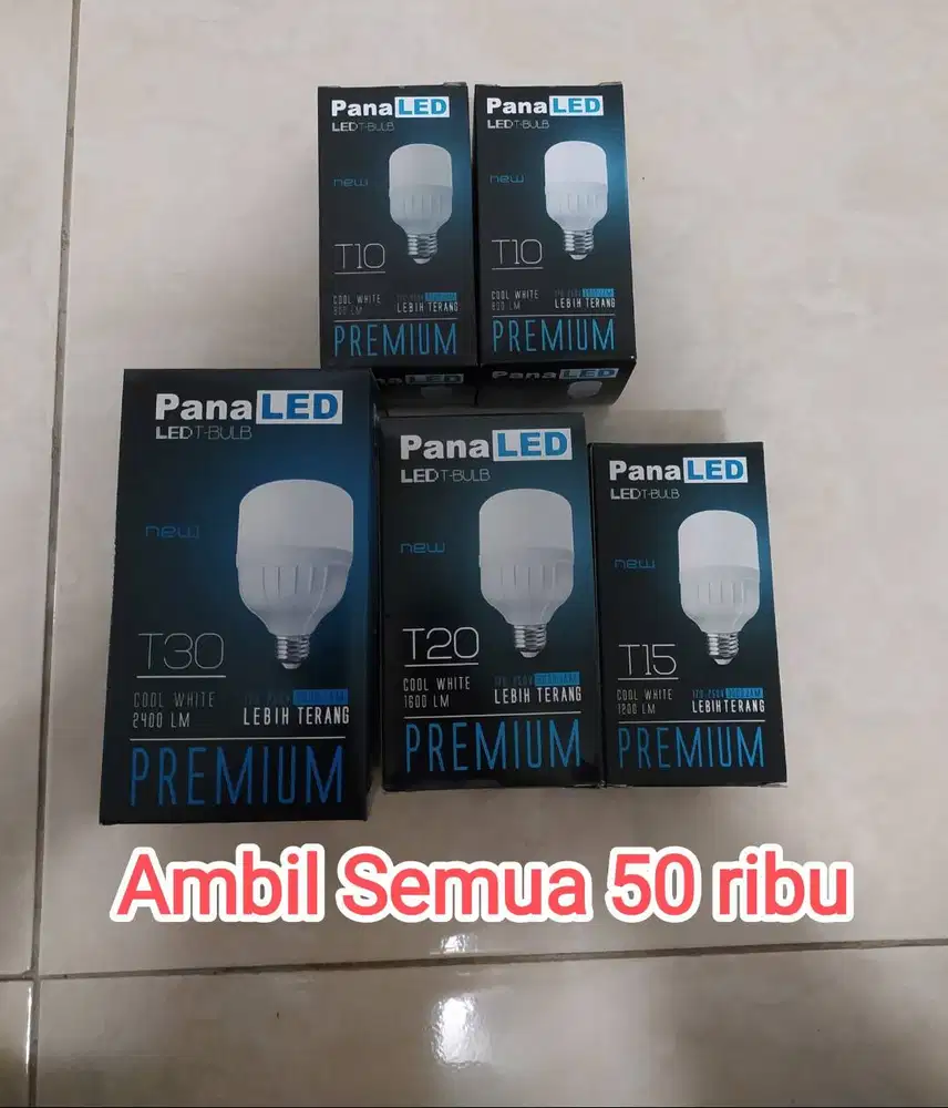 Lampu LED Baru, Murah 5 Lampu harga 50 ribu saja