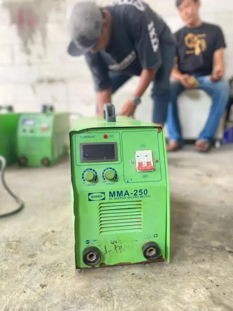 MESIN LAS BEKAS MMA 250A 1 phase MORRIS SMAW STIK LISTRIK INVERTER