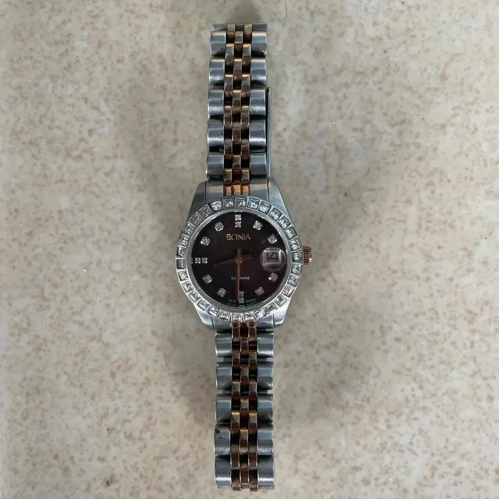 Jam Tangan Wanita Bonia Silver Gold