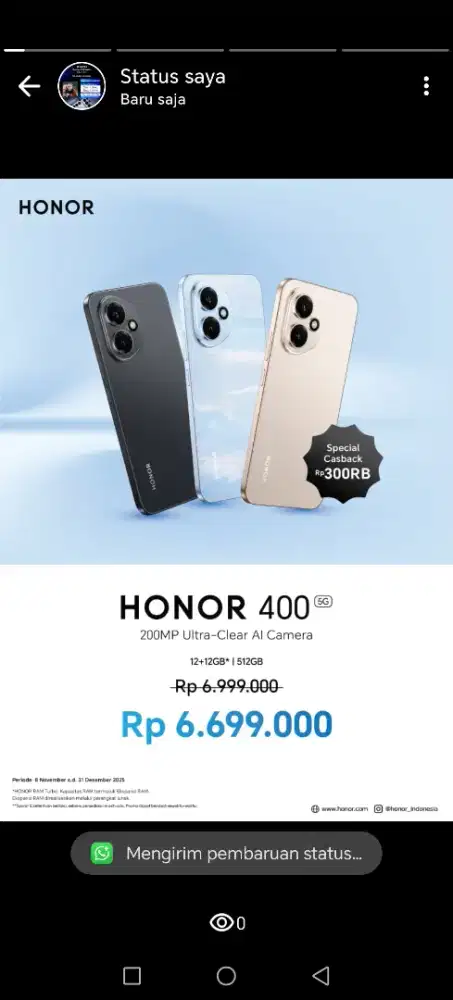 Honor 400 5g 12/512