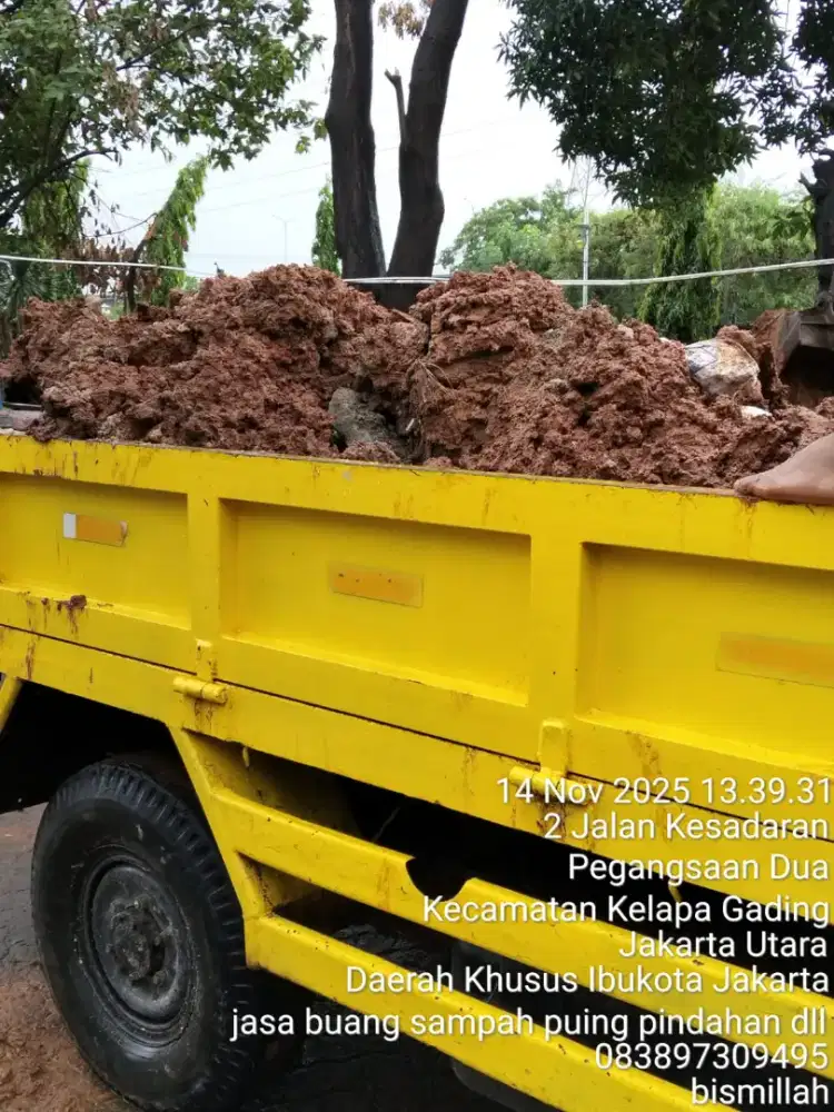 Jasa buang puing dan pengurugan