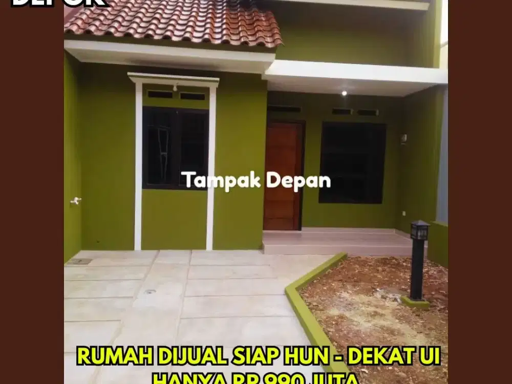Rumah DIjual Di Kukusan Depok Dekat Kampus UI dan Pintu Tol Kukusan