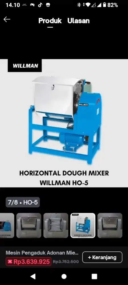 Mesin pengaduk willman