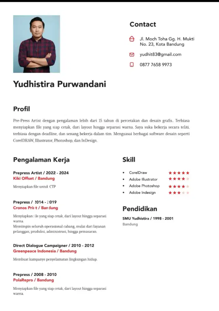 MENCARI PEKERJAAN (setting, desain, layout & prepress)
