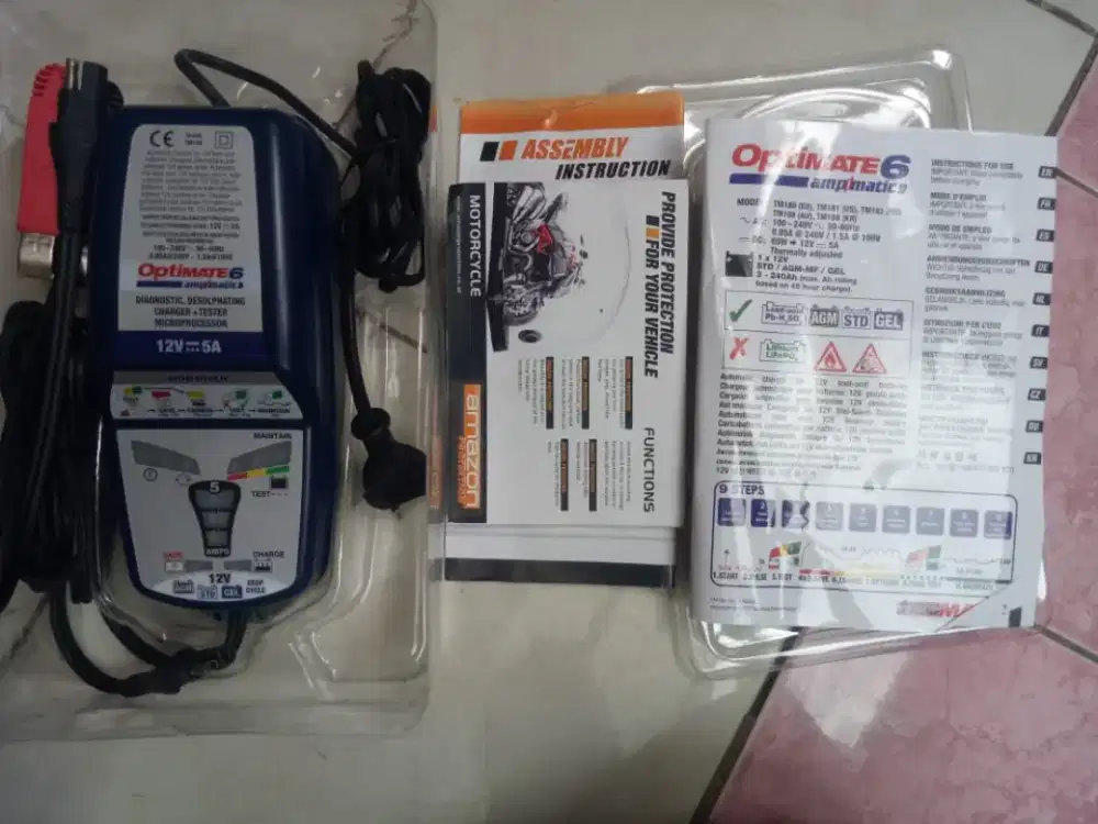 OPTIMATE 6 SELECT charger/cas aki mobil motor