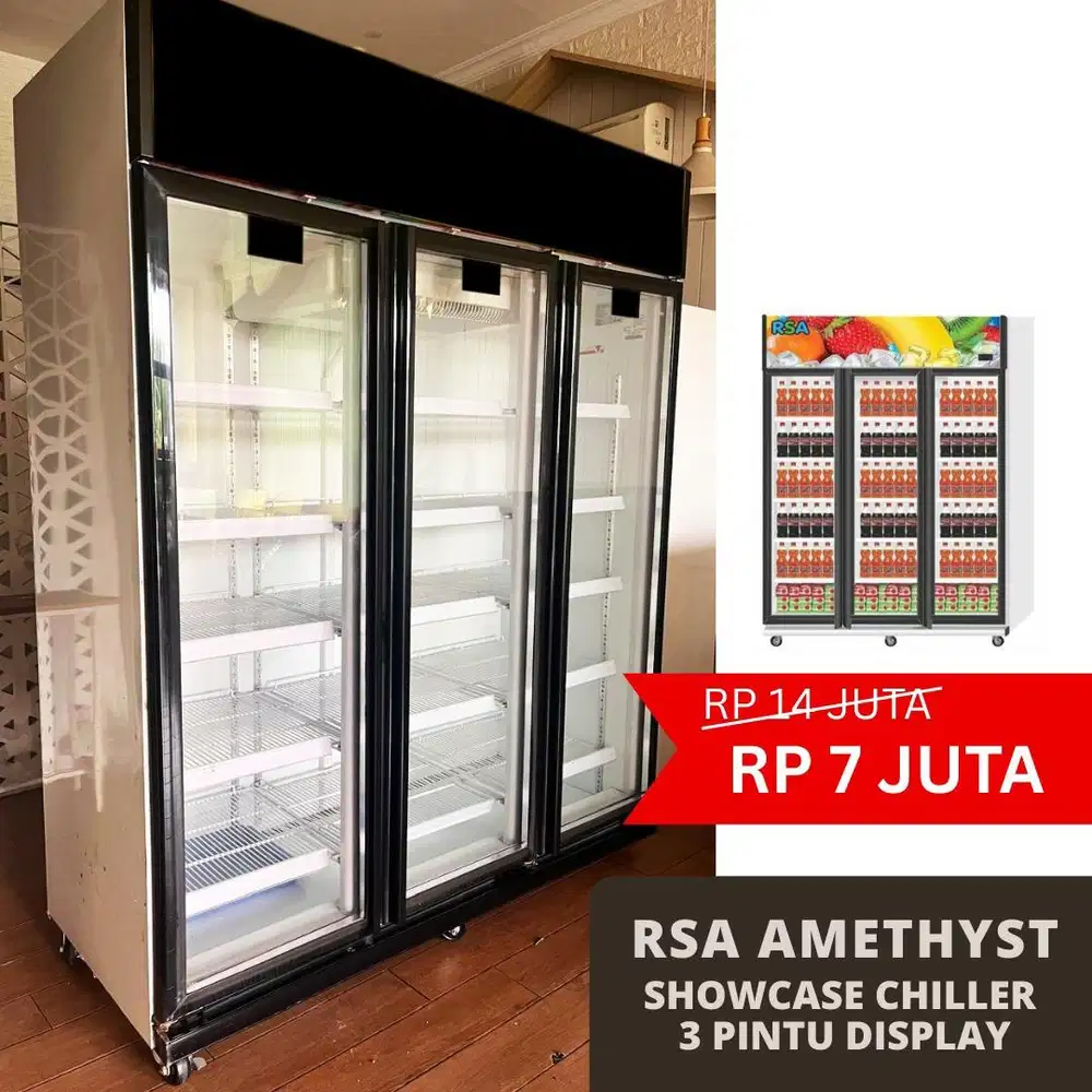 DIJUAL MURAH! CHILLER KULKAS 3 PINTU RSA