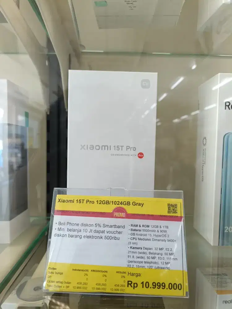 Kredit Kredivo Xiaomi 15T Pro 12/1TB bunga 0 Tanpa Dp