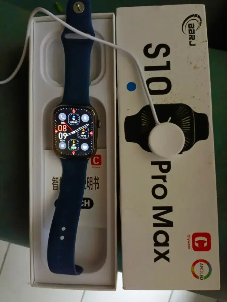 Smartwatch S10 pro,biru,100%
