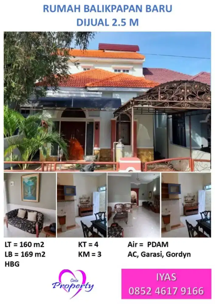 RUMAH DIJUAL DI BALIKPAPAN BARU