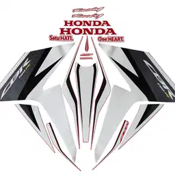 STRIPING LIST HONDA CBR 150R TAHUN 2016-2017, BODY MERAH PUTIH