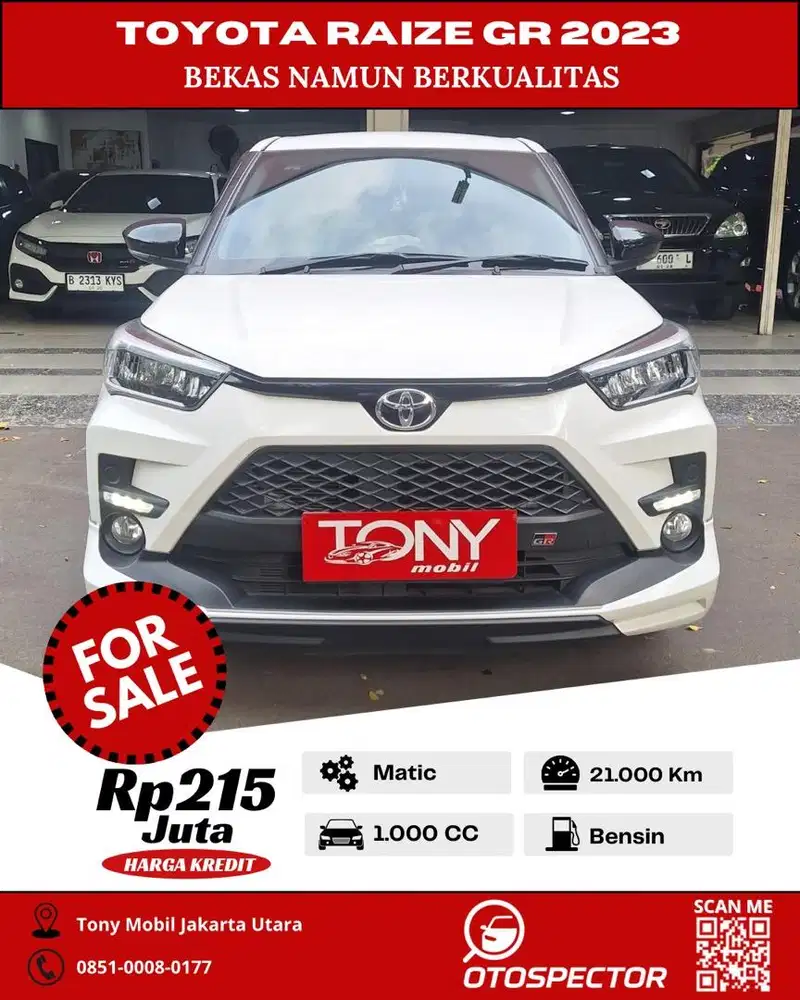 Toyota Raize 1.0 GR AT 2023 Putih