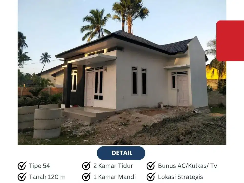 Rumah Minimalis Tipe 54 di Darussalam Tungkob – Lokasi Strategis, Harga 355 Juta