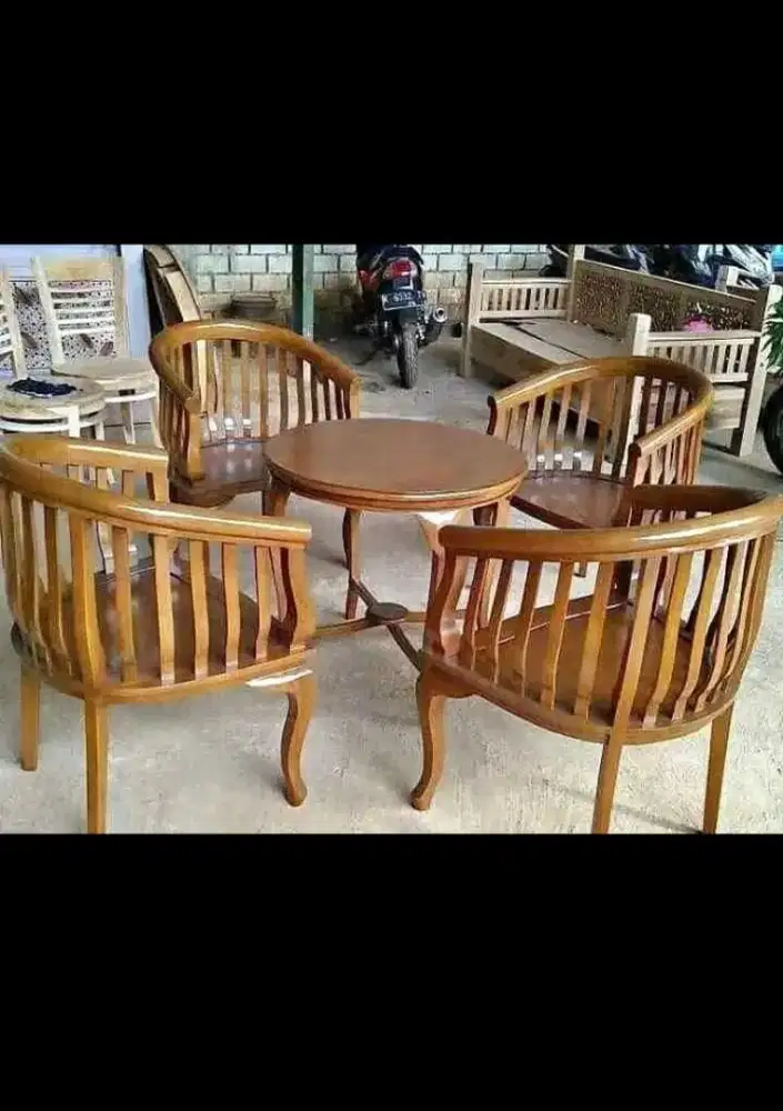 Kursi teras betawi lenong 4 k 1 meja