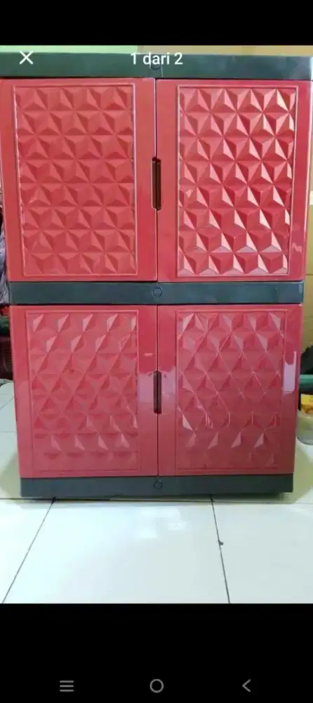 Lemari pakaian 2 susun untuk lemari kos kontrakan dll