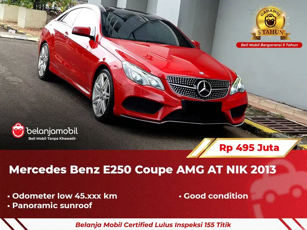 [ GARANSI 5TH ] Mercedes Benz Mercy E250 E 250 Coupe AMG AT 2013/2014