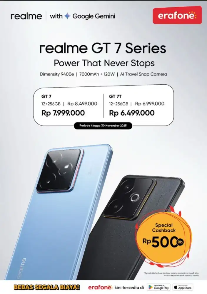 PROMO REALME GT 7 SERIES STOK TERBATAS.CICILAN 0%