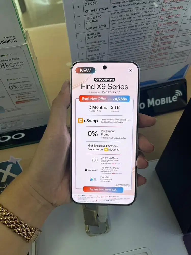 CICILAN HP OPPO FIND 9X CICILAN BUNGA 0%