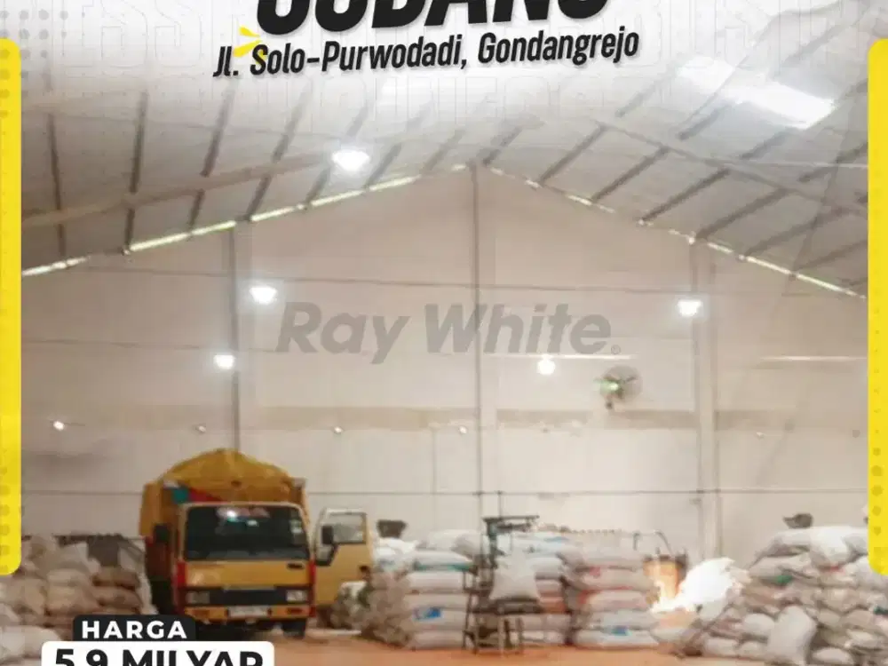 Gudang Baru Strategis di Jl. Solo-Purwodadi, Gondangrejo