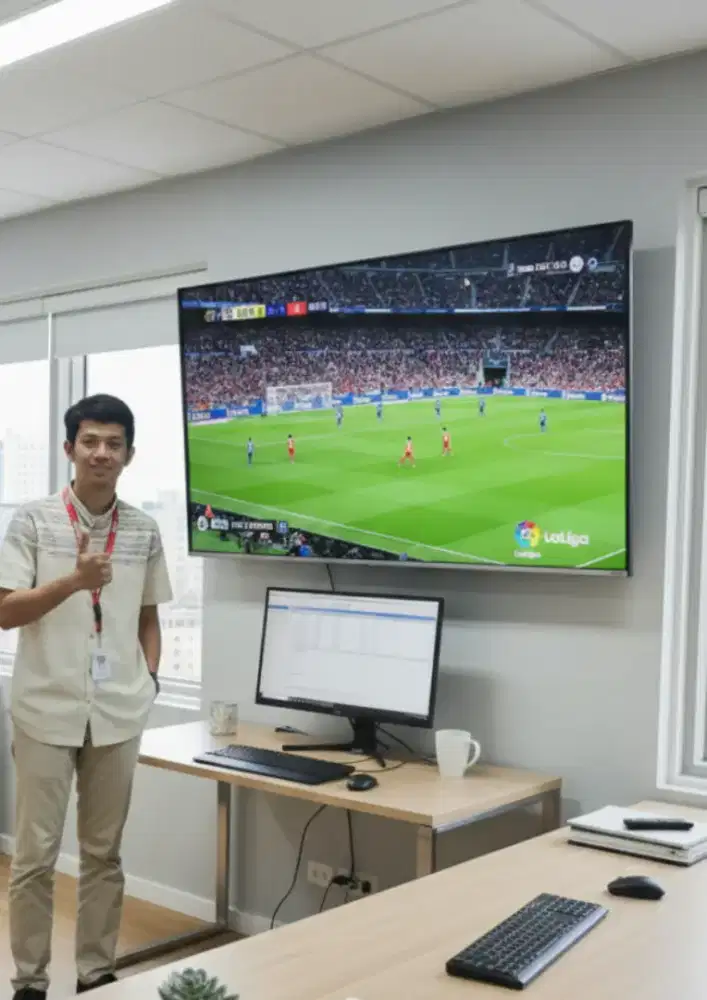 pasang serta jual bracket utk gantungan tv led lcd di tembok kuat aman