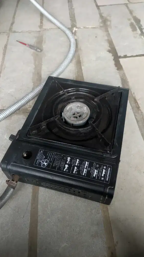 KOMPOR GAS PORTABLE 2 IN 1 MERK SANEX (TANPA SELANG REGULATOR )