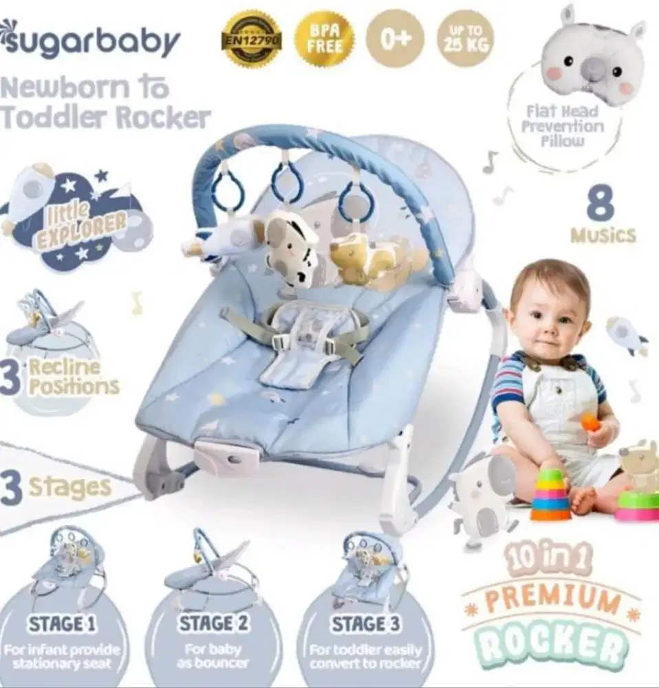 Sugar baby bouncer 10 in 1