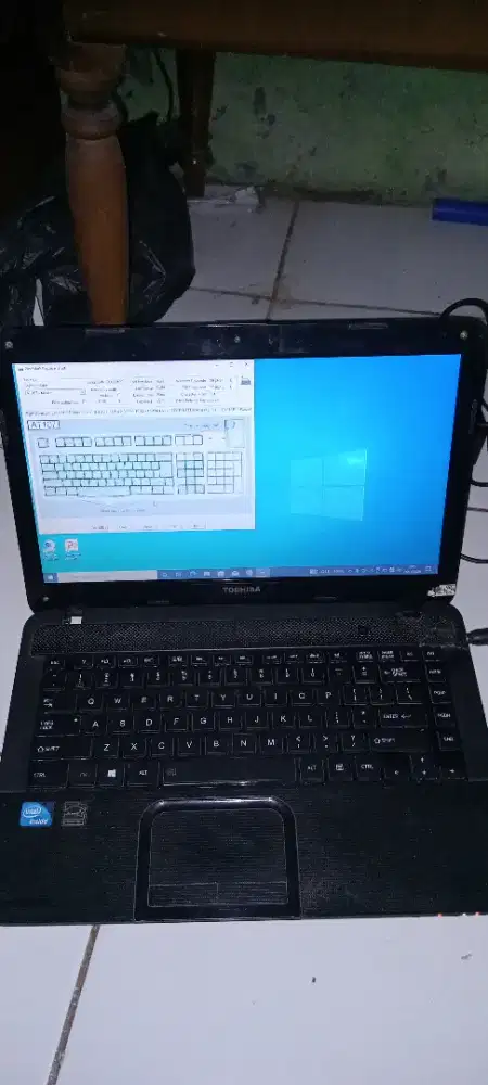 Toshiba c 800 intel celeron ram 4 gb hdd 320 gb siap pakai