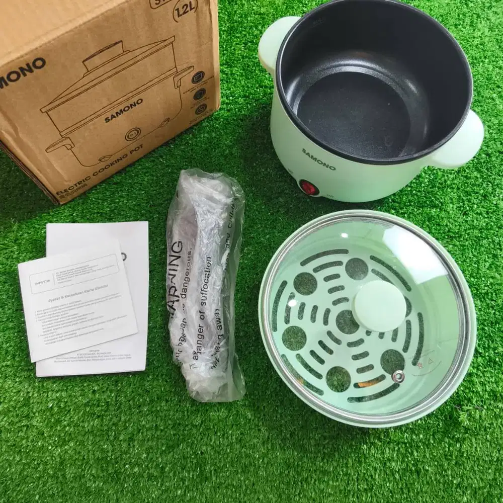 SAMONO Panci Listrik Serbaguna SW DG04 Kapasitas 1,2 L Anti lengket