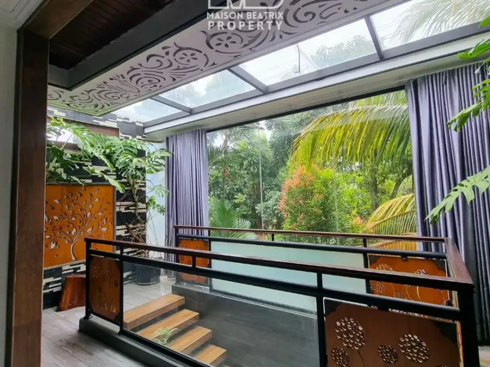 DIJUAL CEPAT RUMAH NYAMAN BERGAYA MODERN ARTISTIC & ETHNIC STRATEGIS DI TAMAN PESONA BALI VIEW - CIPUTAT TIMUR