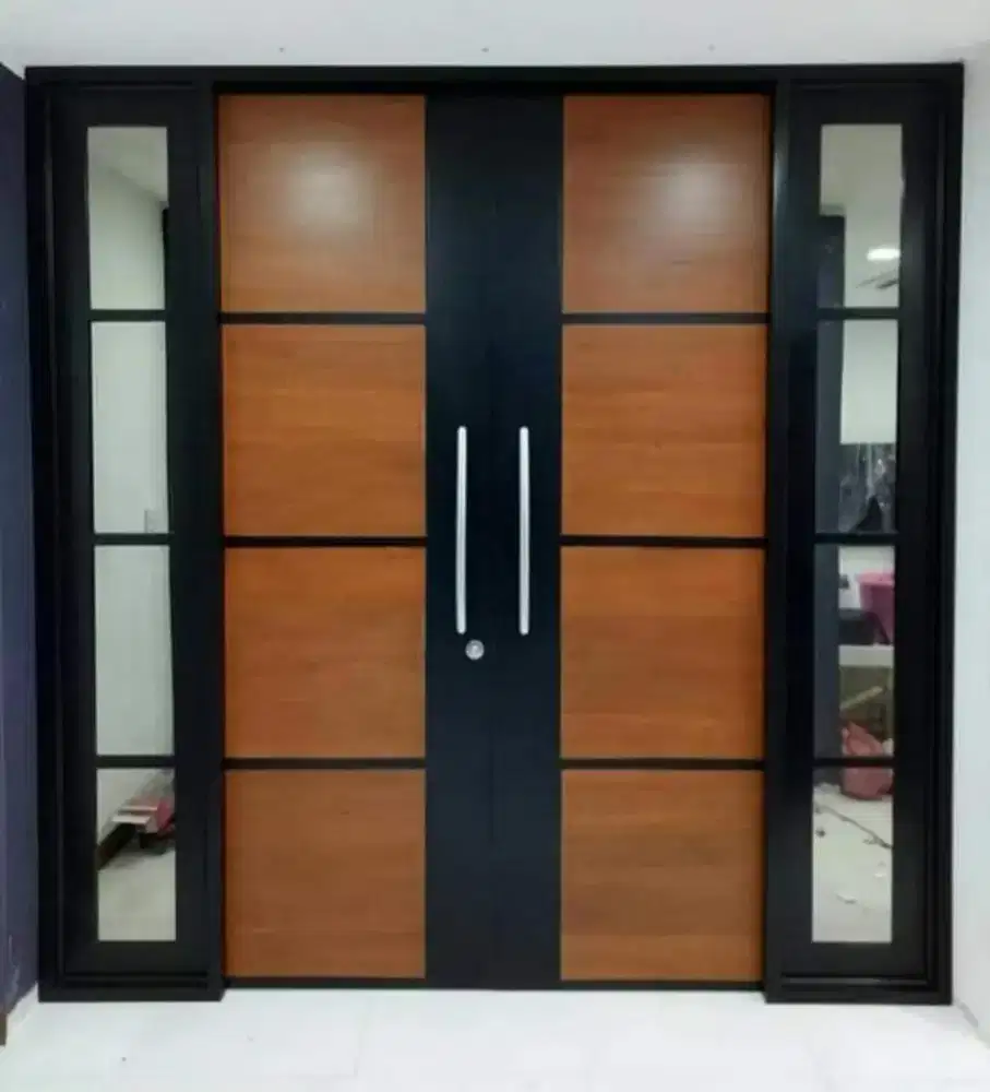 Jual kusen pintu satu dan pintu dua dari bahan aluminium dan kayu