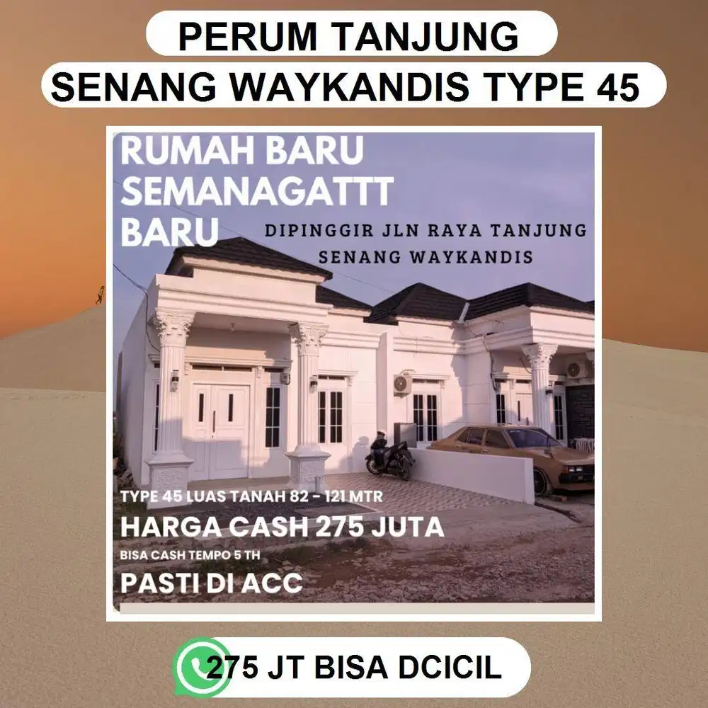 CLUSTER DEKAT PASAR WAY KANDIS