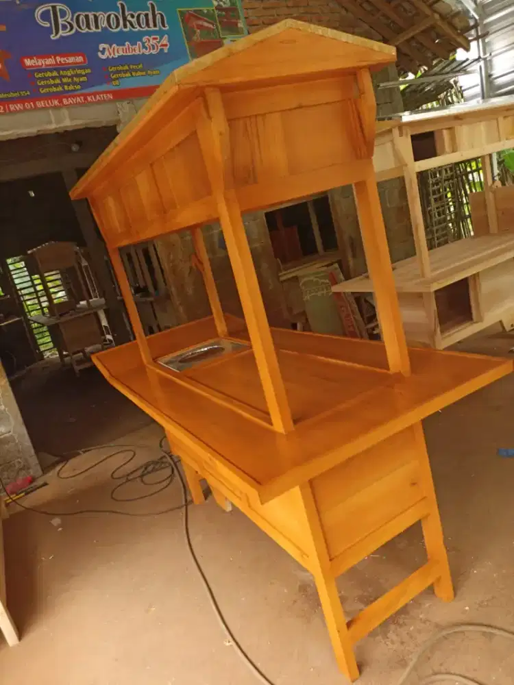 Sedia Gerobak Angkringan, Bakso Mie Ayam, Bubur, Sate, Soto, Pecel dll