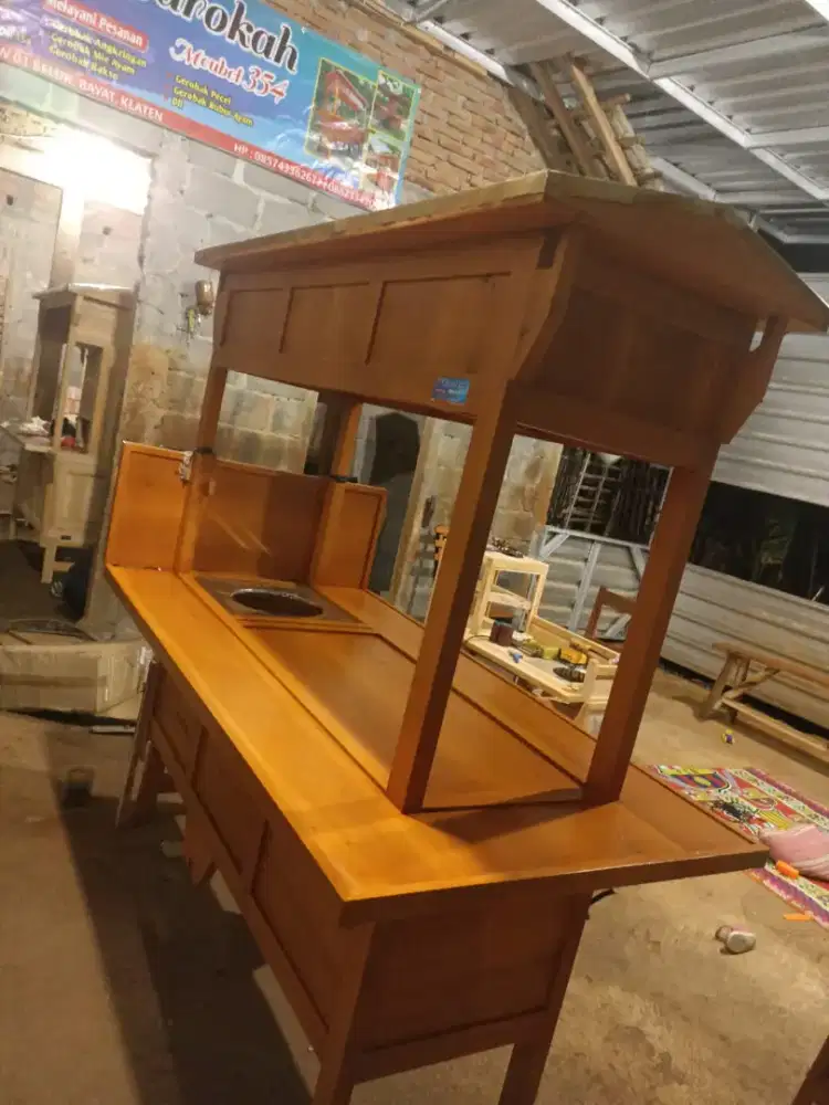 Sedia Gerobak Angkringan, Bakso Mie Ayam, Bubur, Sate, Soto, Pecel dll