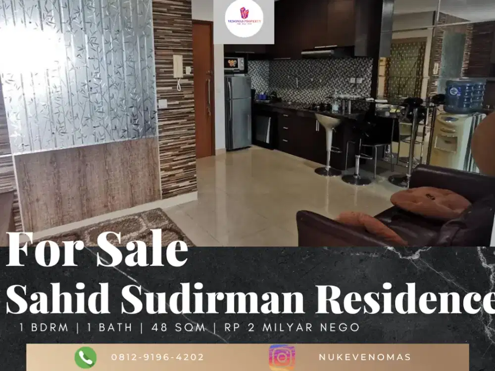 Dijual Apartemen Sahid Sudirman 1 Bedroom Full Furnished